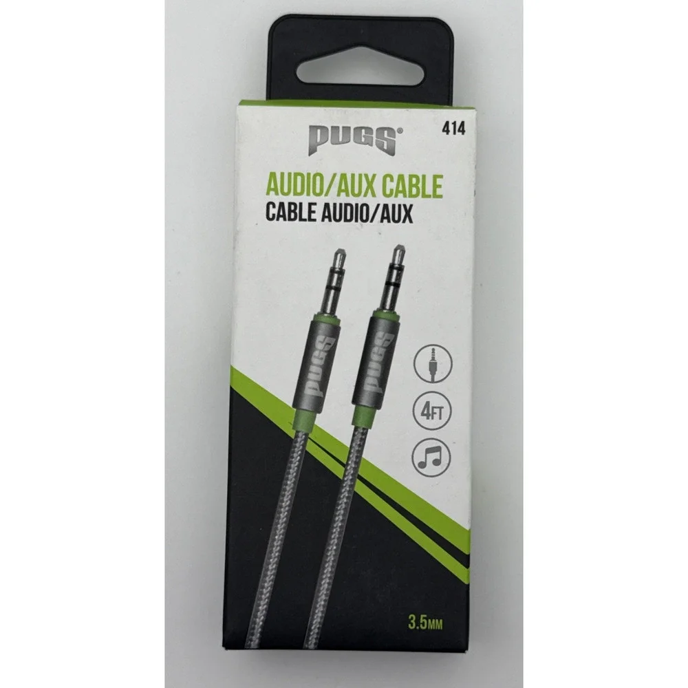 PUGS - 414 - 3.5mm AUX Audio Connetivity Cable – 4ft